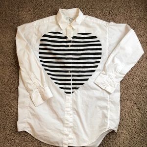 Madewell boyfriend oversized button down